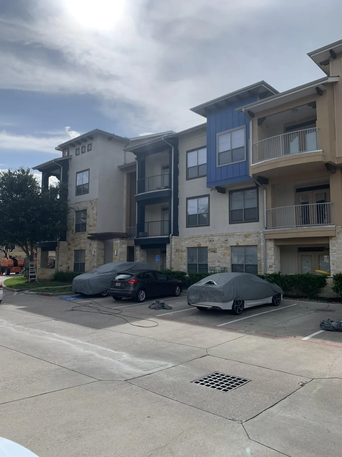 Multi-family exterior rehab project with building envelope improvements.