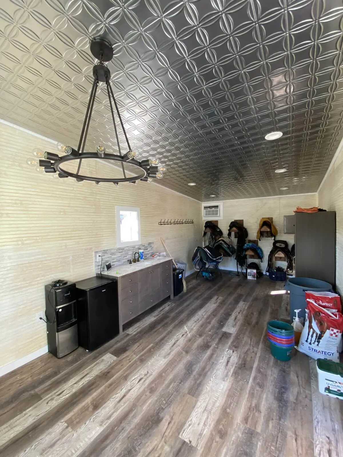 Horse arena amenity construction and exterior improvements.