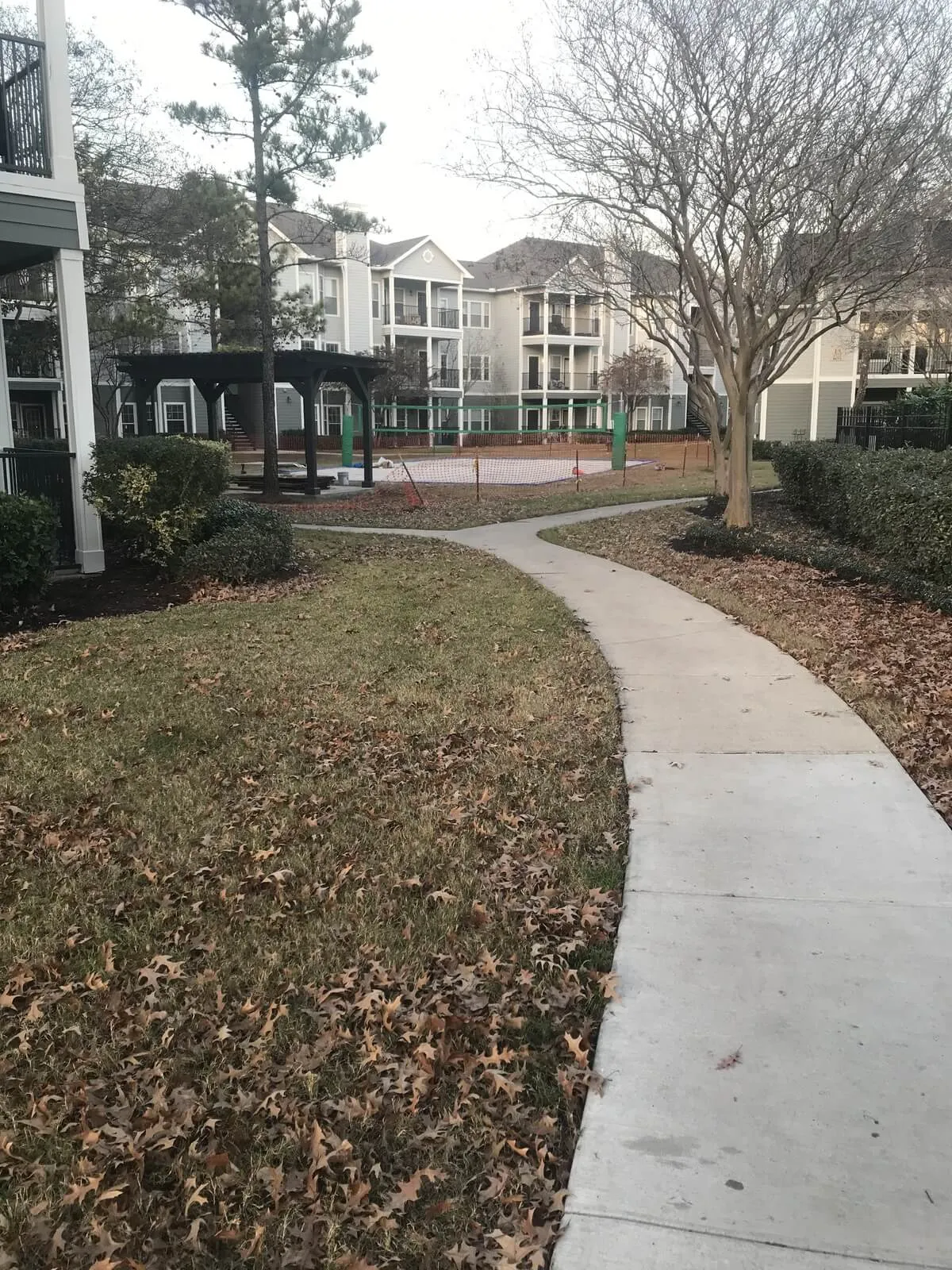 Multi-family common area improvement during construction.